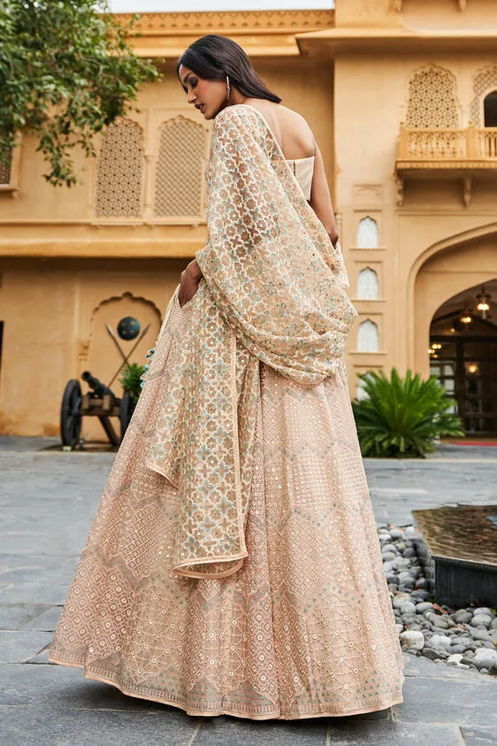 Aadhya Lehenga - Beige