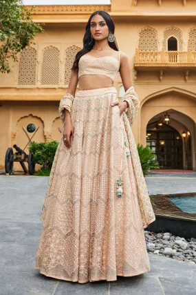 Aadhya Lehenga - Beige