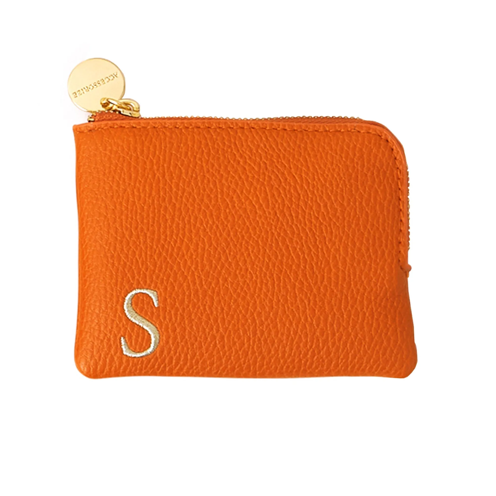 Accessorize London Women's Orange (S) Initial Coin Purse