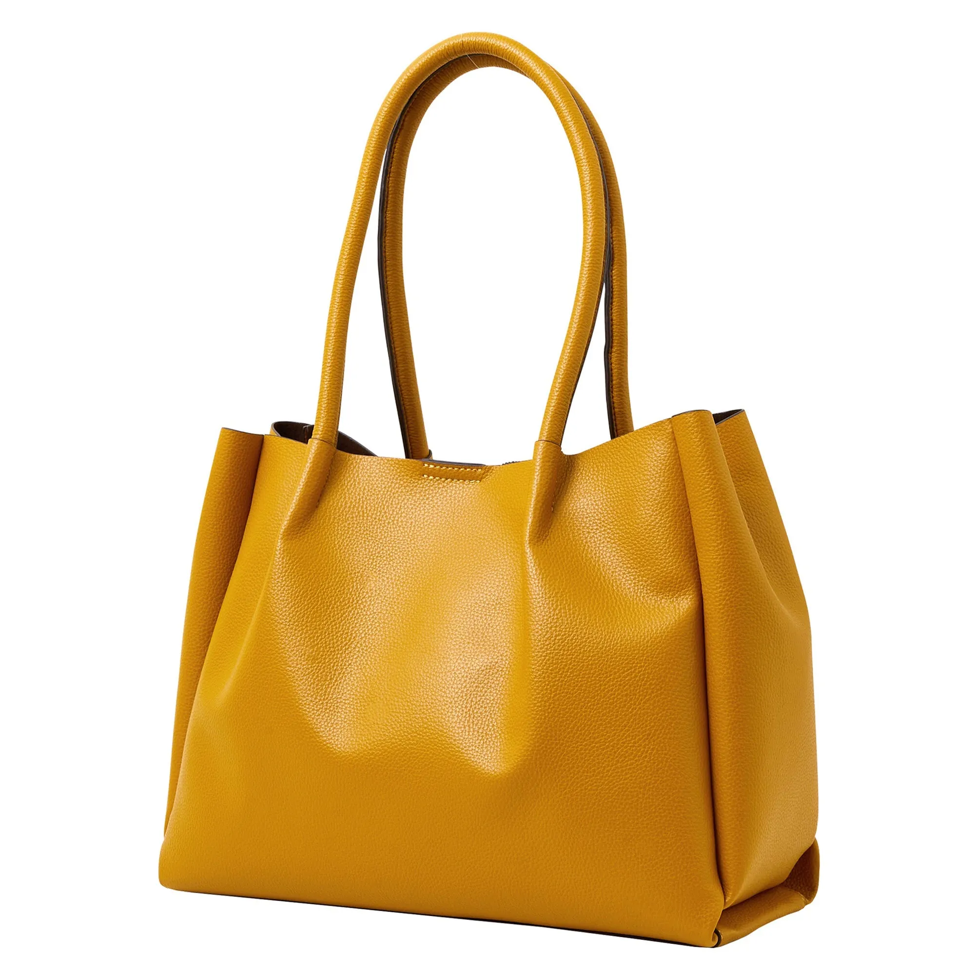 Accessorize London Women's Yellow Soft Shoulder Bag