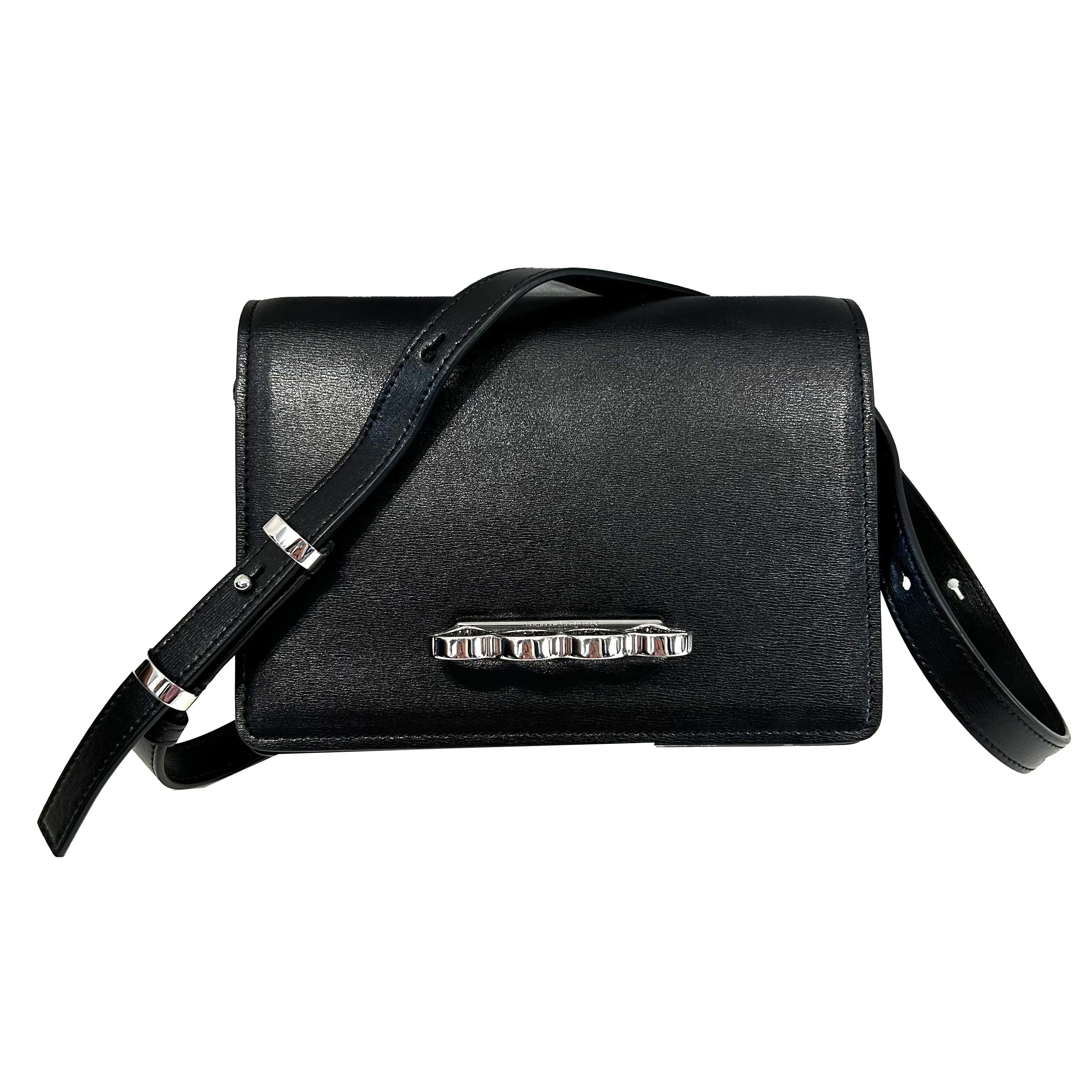 Alexander McQueen Brand New 1165 Black Small Knuckle Bag