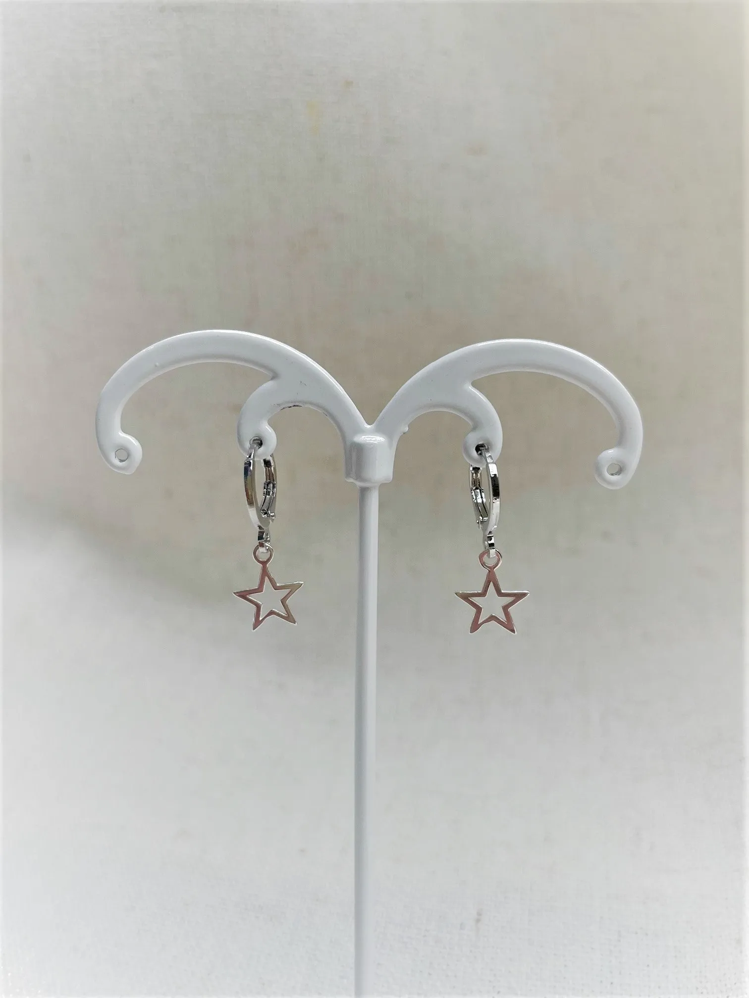 Alice Rose Jewellery - Cut Out Silver Star Earrings