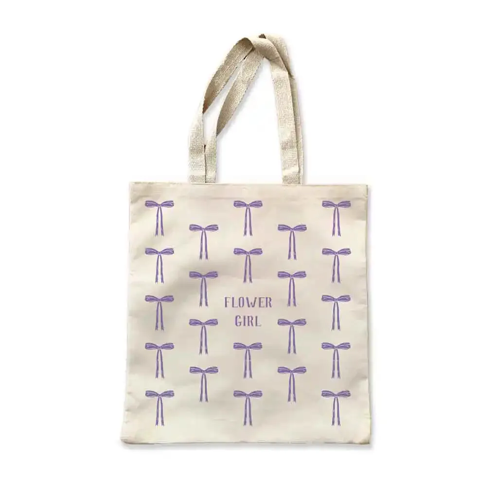 All Over Coquette Bow Bridal Party Tote Bag