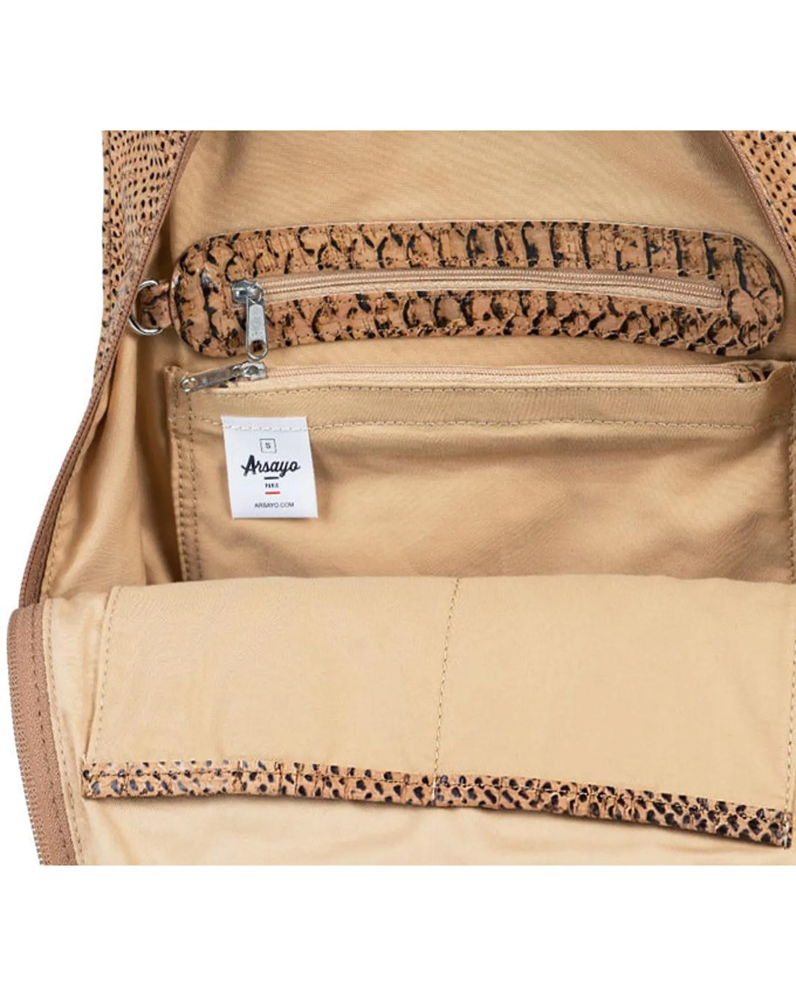 ARSAYO Vegan Cork Backpack | Snake Imitation