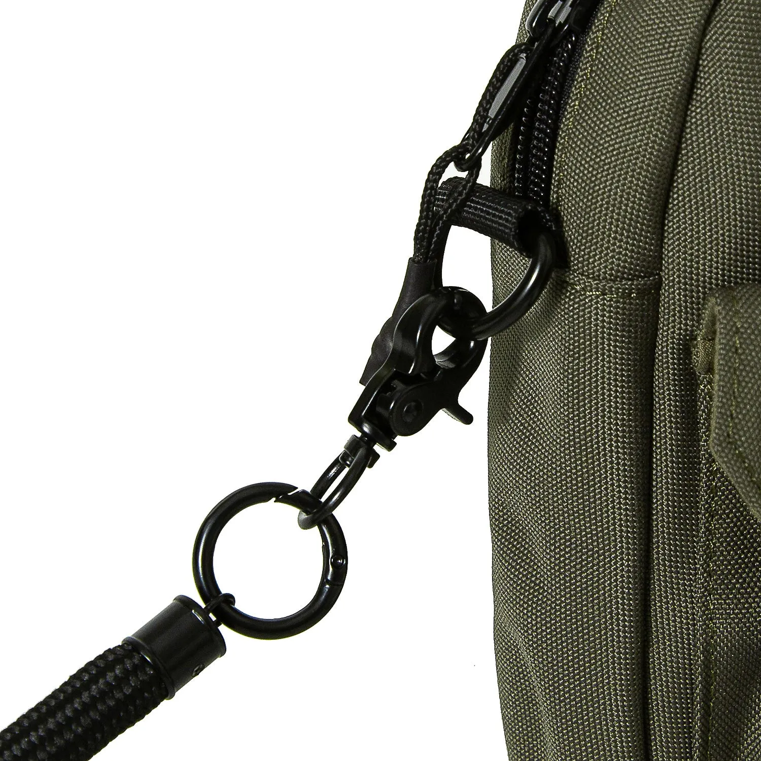 A[S]USL ASUSL LOGO MULTI POCKET SHOULDER BAG-OLIVE