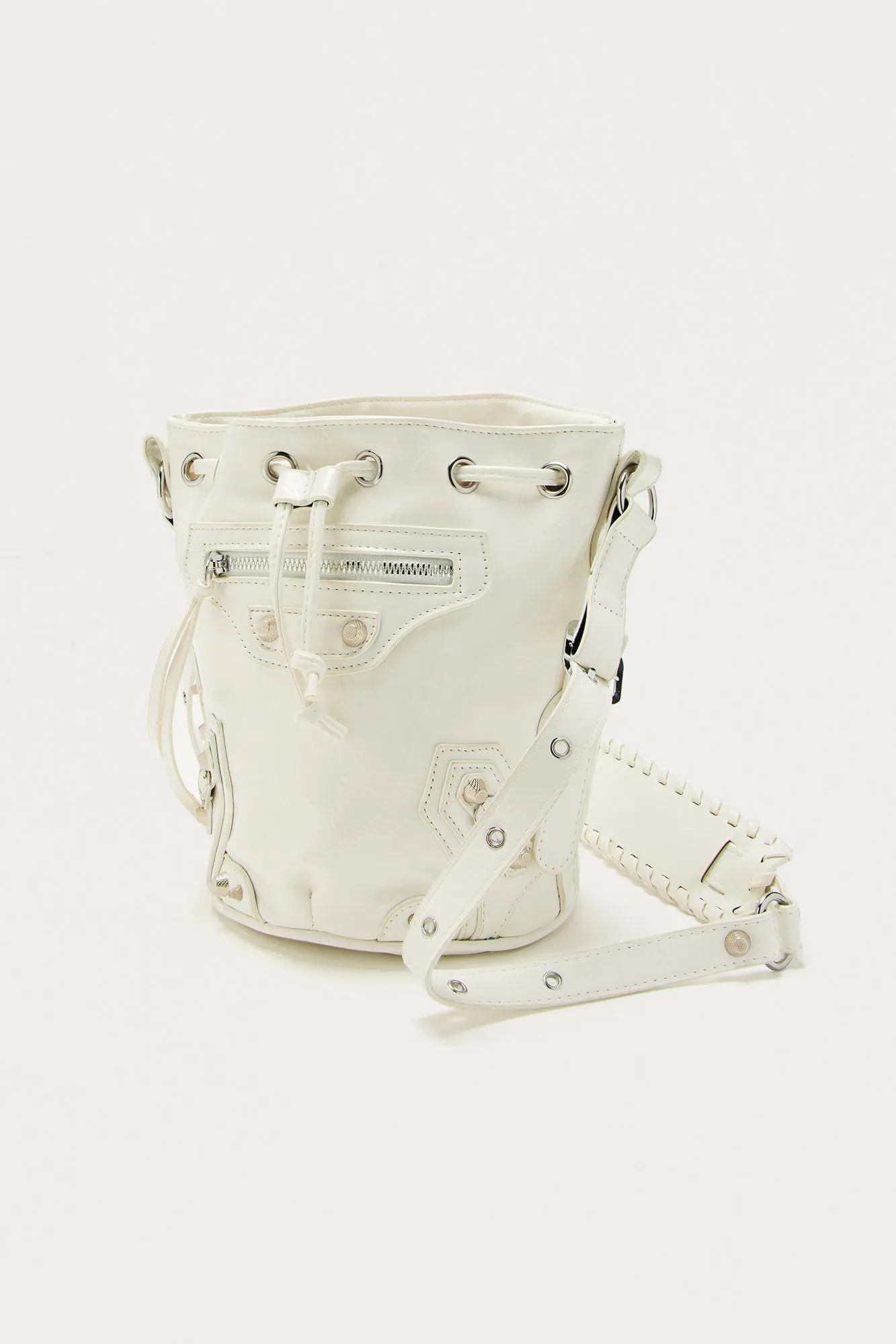 Baddie Alert Handbag - White