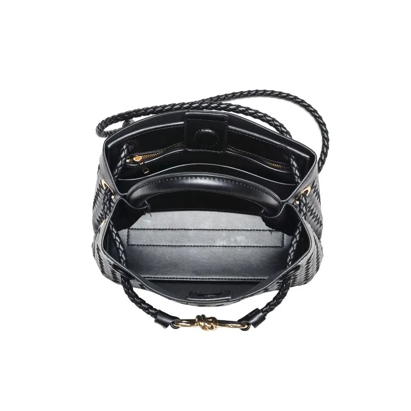 Blakely Woven Crossbody-Black