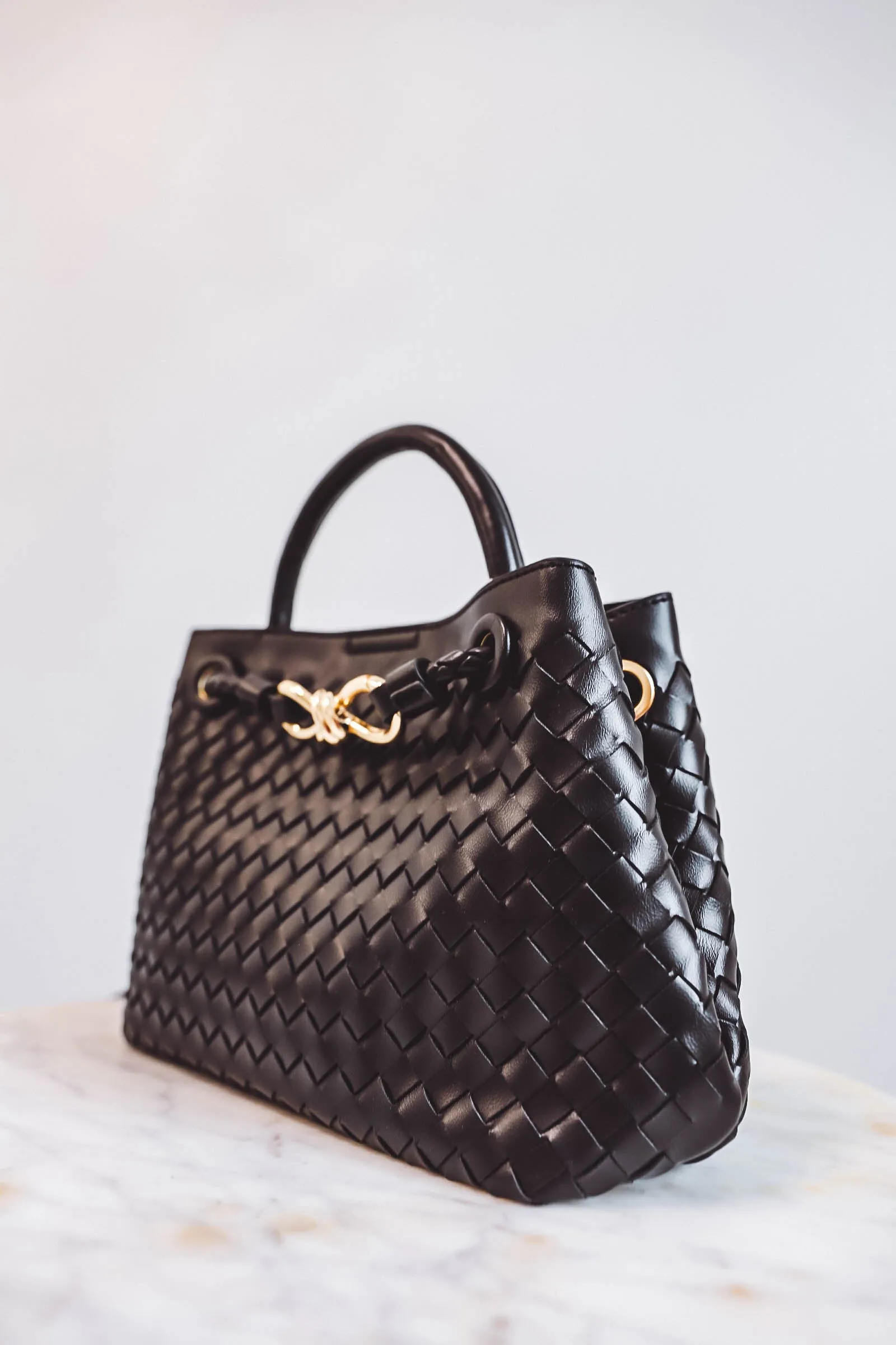 Blakely Woven Crossbody-Black