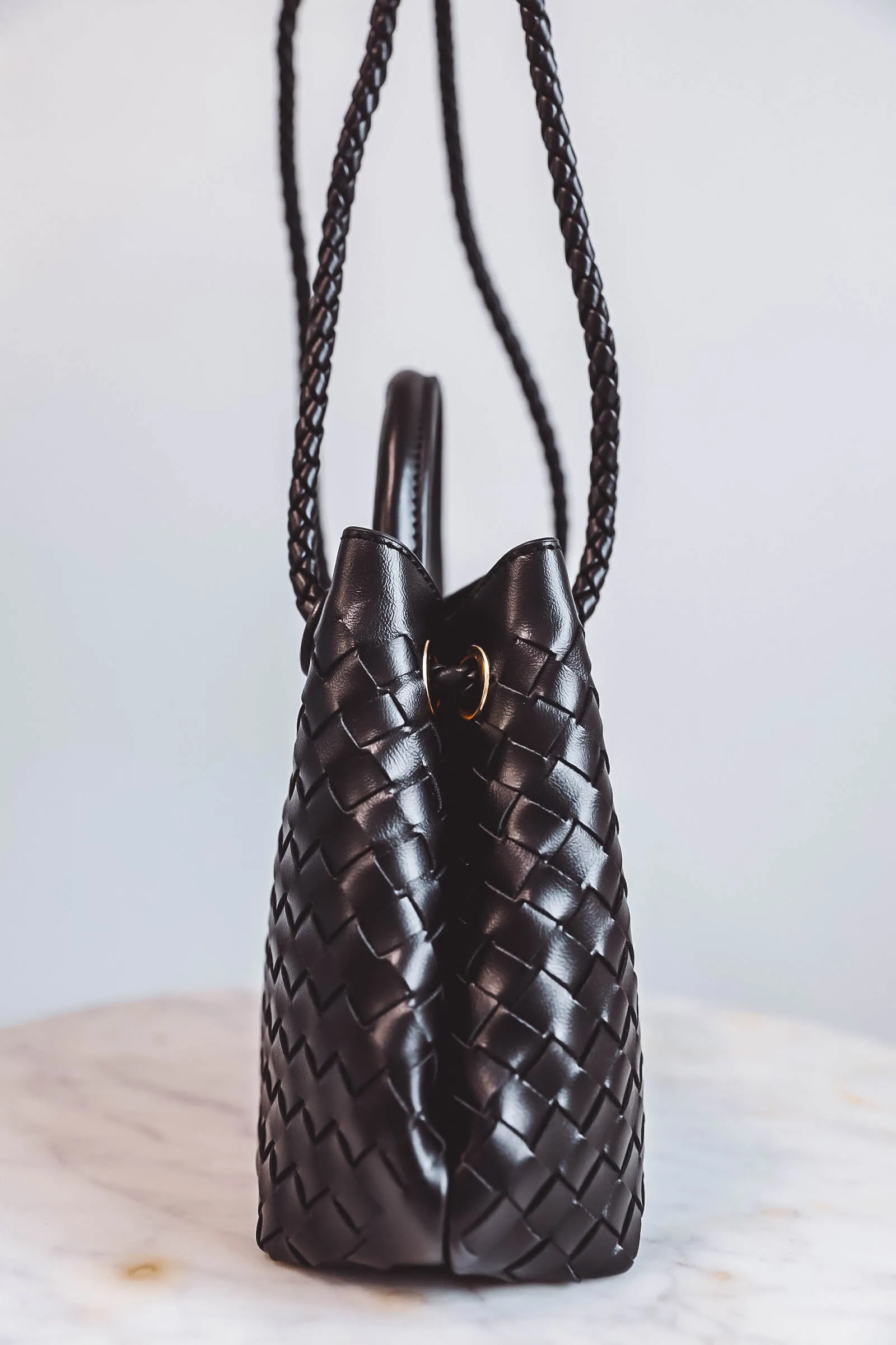 Blakely Woven Crossbody-Black