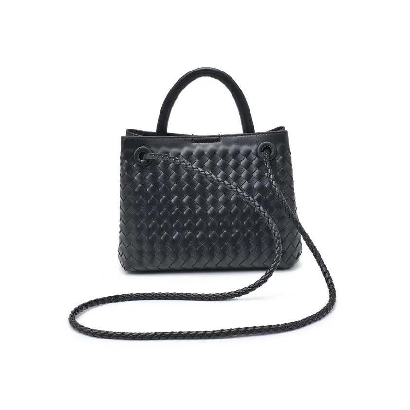 Blakely Woven Crossbody-Black