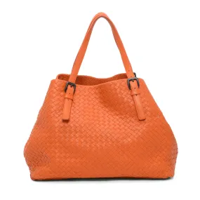 Bottega Veneta Orange Intrecciato Tote