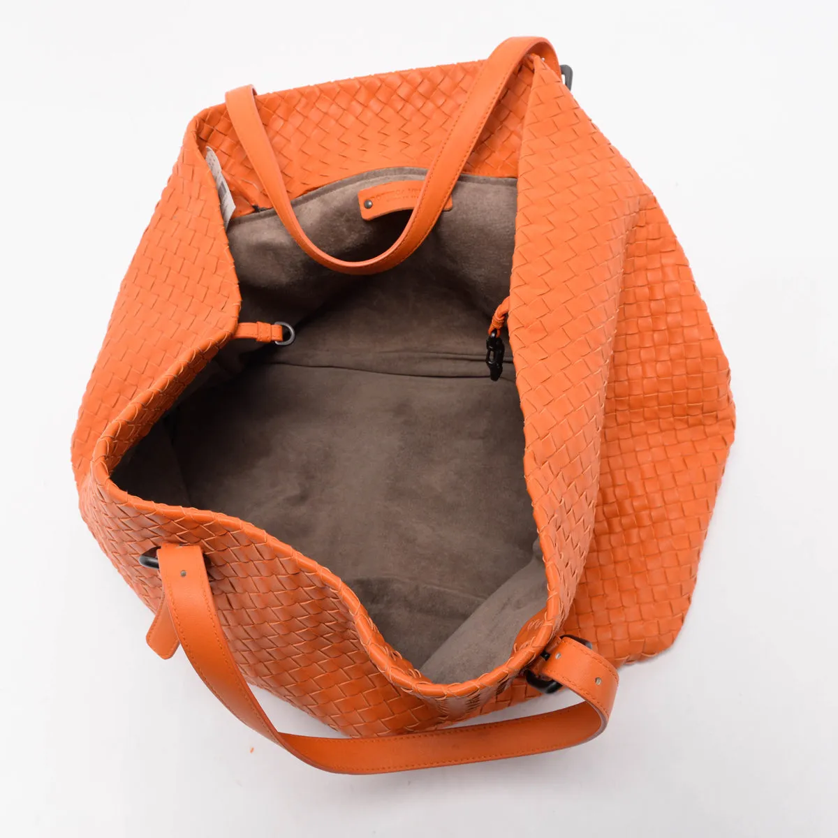 Bottega Veneta Orange Intrecciato Tote