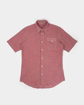 Bottega Veneta Red Squared Shirt 2000's