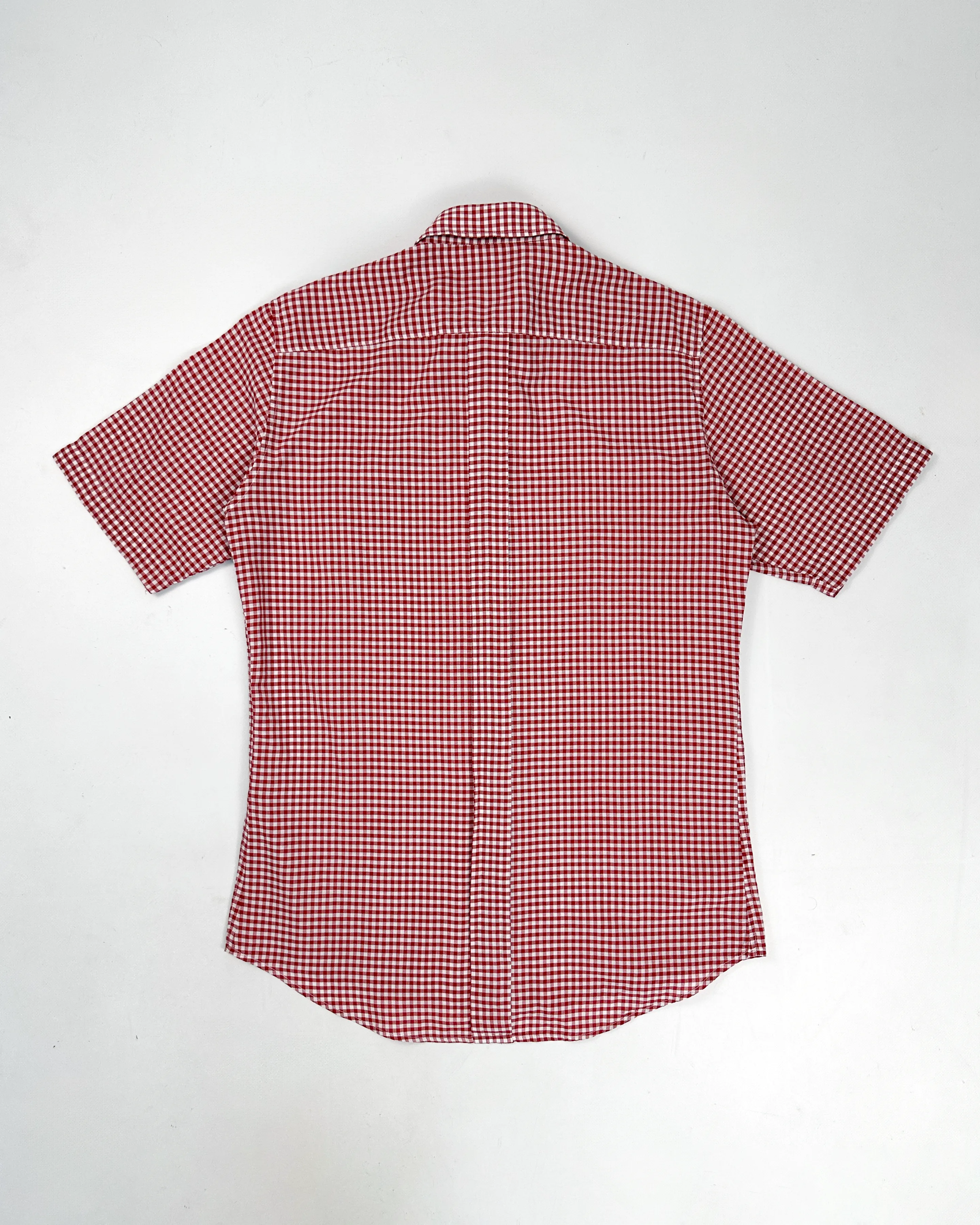 Bottega Veneta Red Squared Shirt 2000's