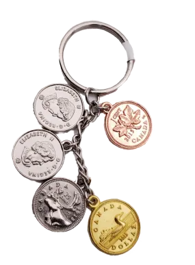 Canada  Keychain with money change.