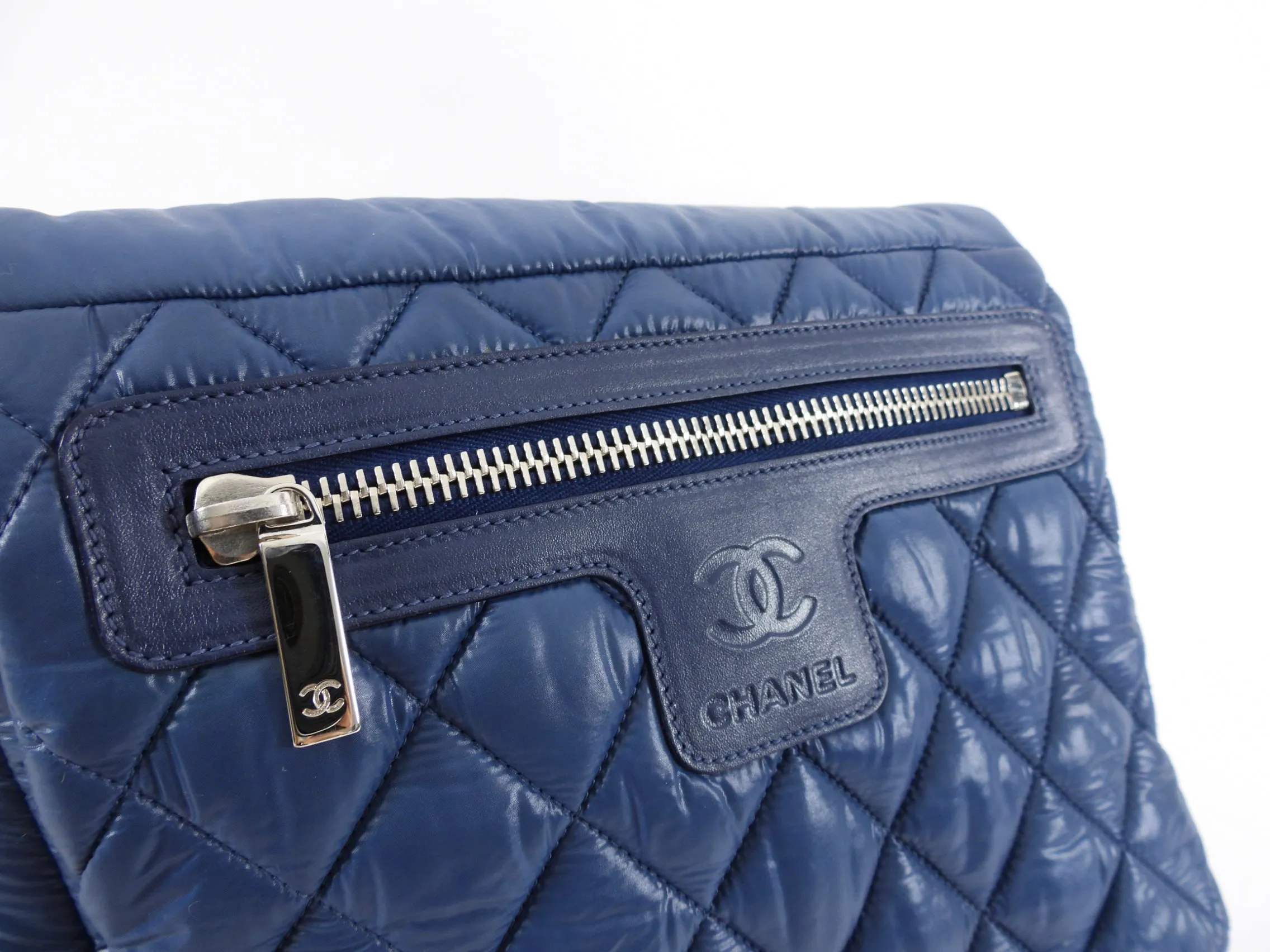 Chanel Blue Nylon Coco Cocoon Crossbody Messenger Bag