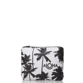 Coco Palms Small Pouch / Black & White