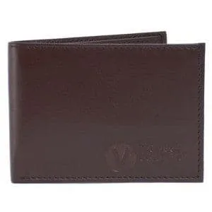 'Compact' Bi-Fold Vegan Wallet by The Vegan Collection - Brown