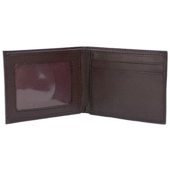 'Compact' Bi-Fold Vegan Wallet by The Vegan Collection - Brown