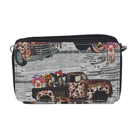 Country Vintage Truck NGIL Canvas All in One Wallet