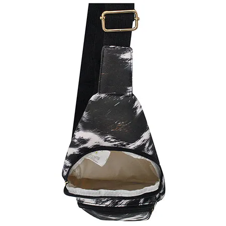 Cow Couture Faux Leather NGIL Large Sling Backpack