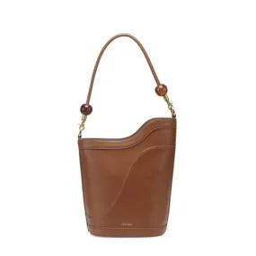 Dawn Recycled Vegan Shoulder Bag in Chestnut