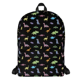 dinosaur backpack - black