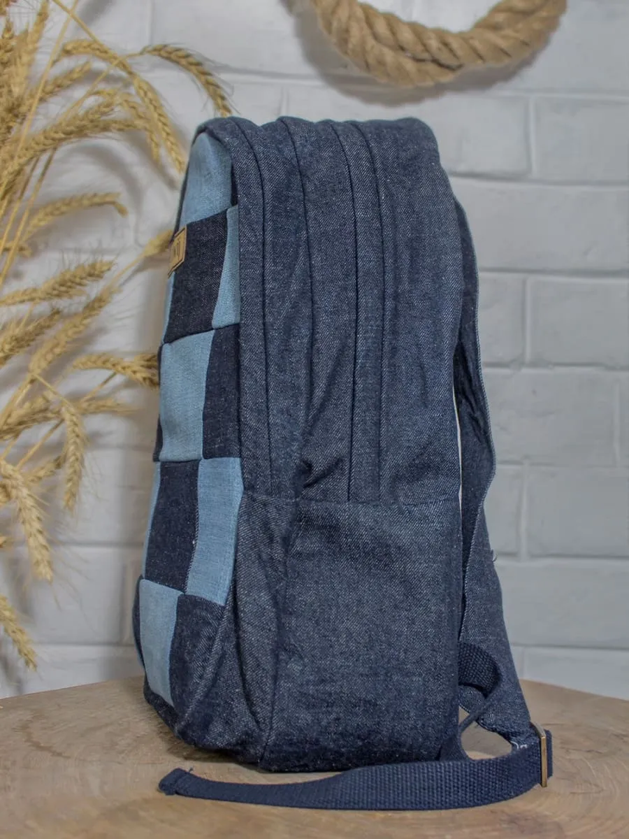 Dwij Upcycled Backpack -Classic Denim