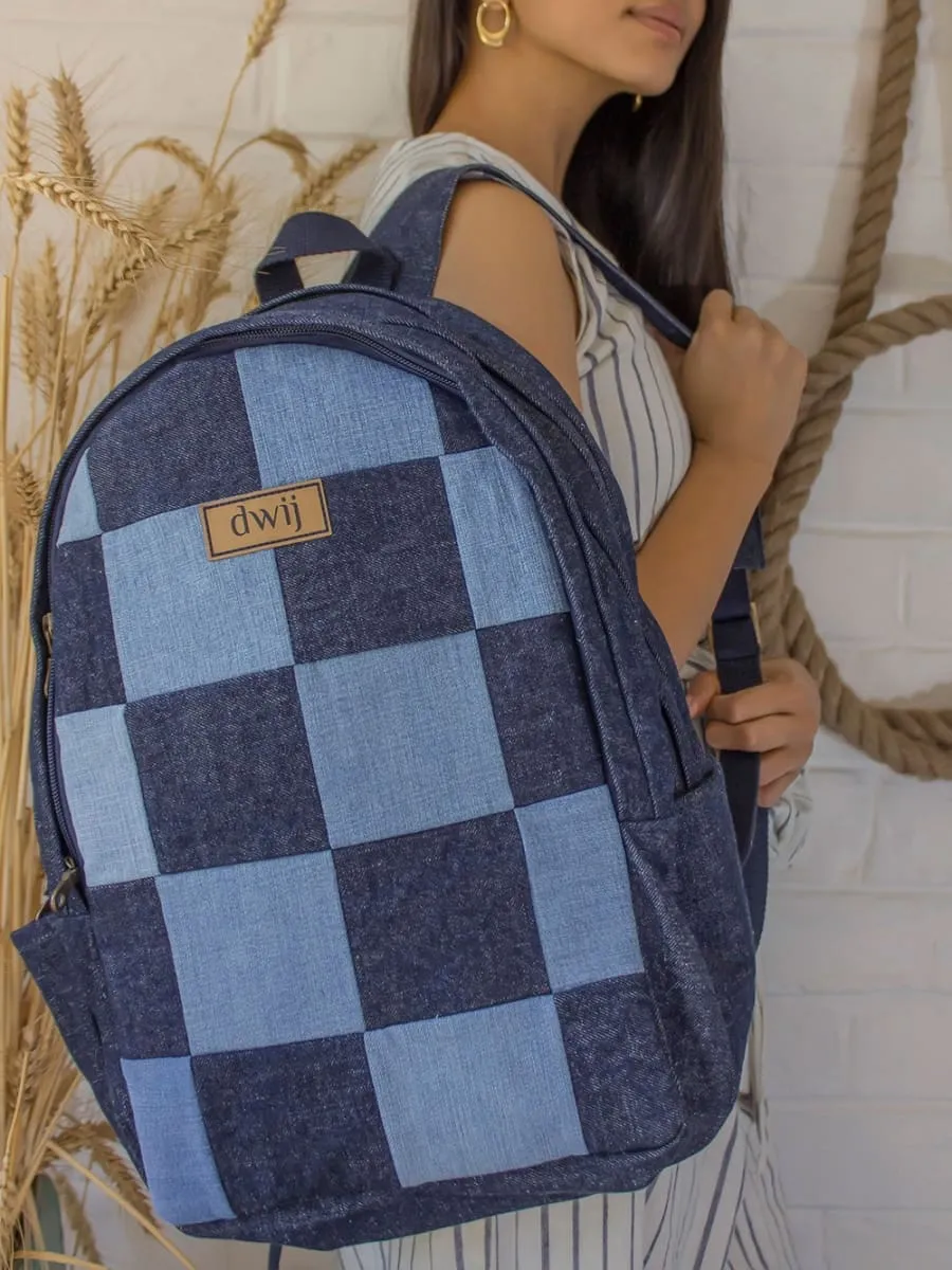 Dwij Upcycled Backpack -Classic Denim