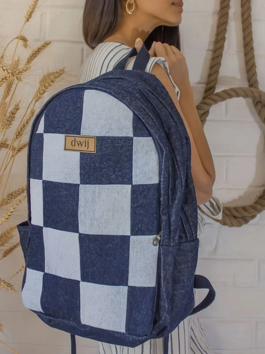 Dwij Upcycled Backpack -Classic Denim