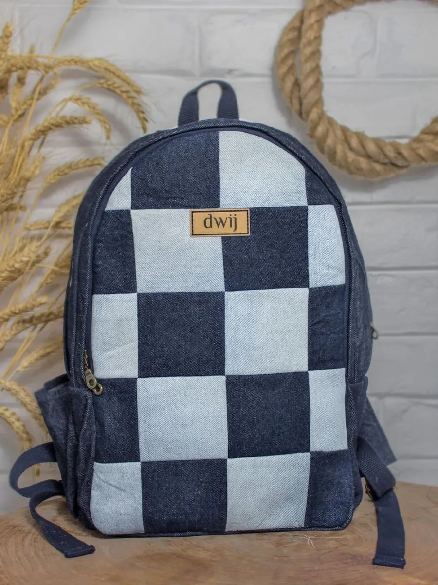 Dwij Upcycled Backpack -Classic Denim