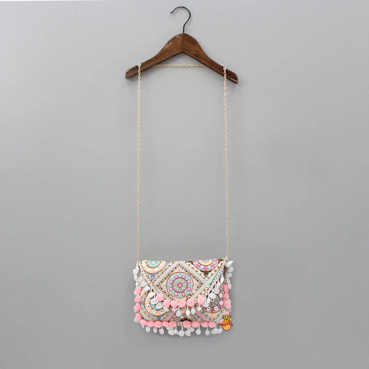 Faux Mirror Work Sling Bag