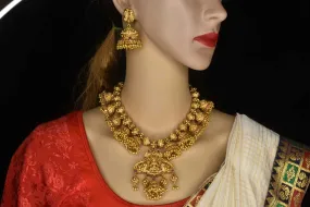 Grand Antique Necklace With Earrings By Asp Fashion Jewellery