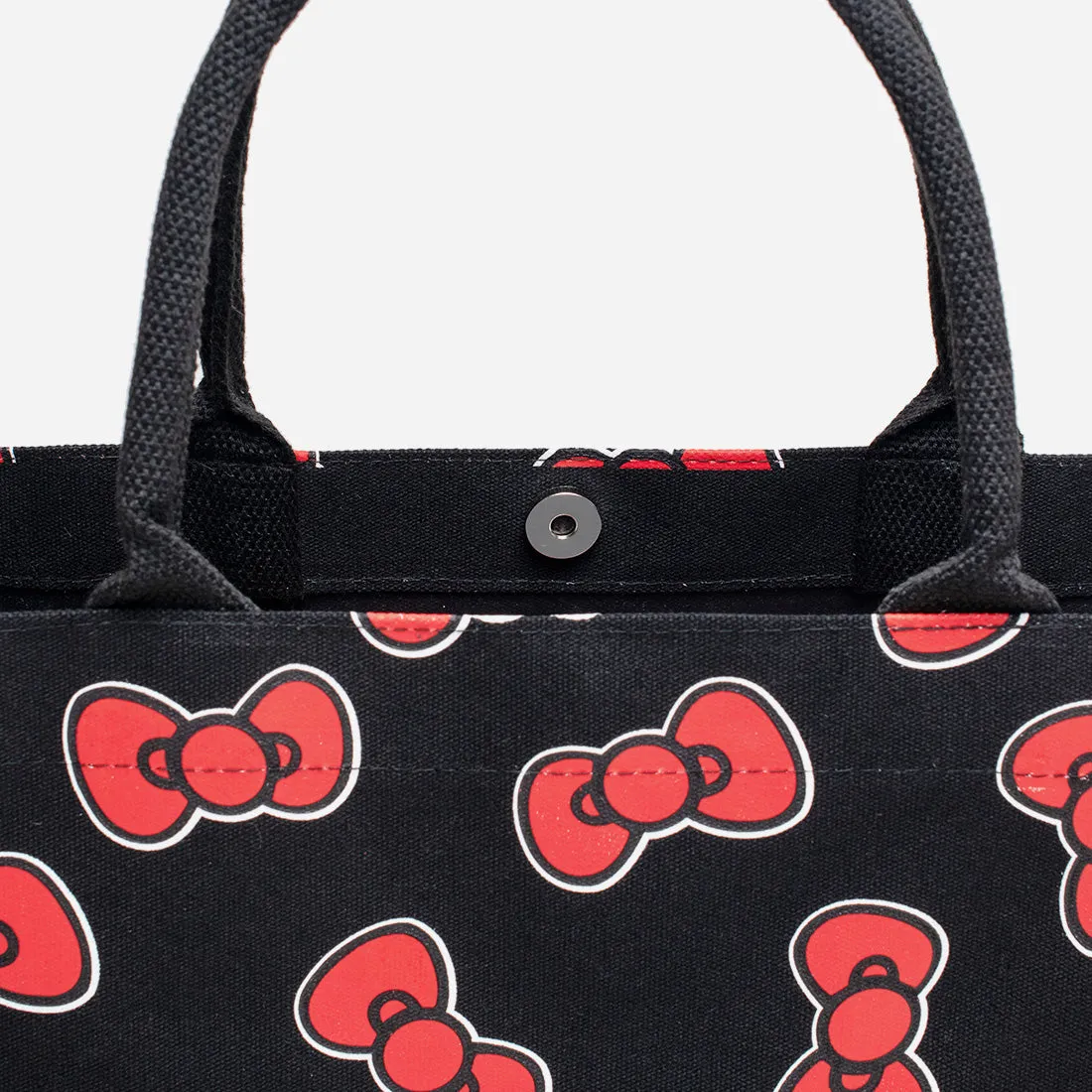 Hello Kitty Ribbon-Accented Reusable Grocery Tote Bag