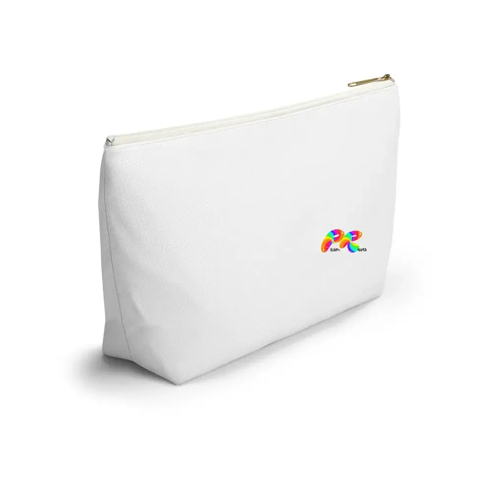 Hoops White Makeup Bag