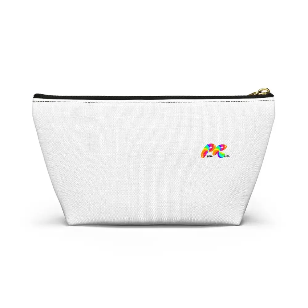 Hoops White Makeup Bag