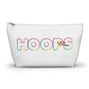 Hoops White Makeup Bag