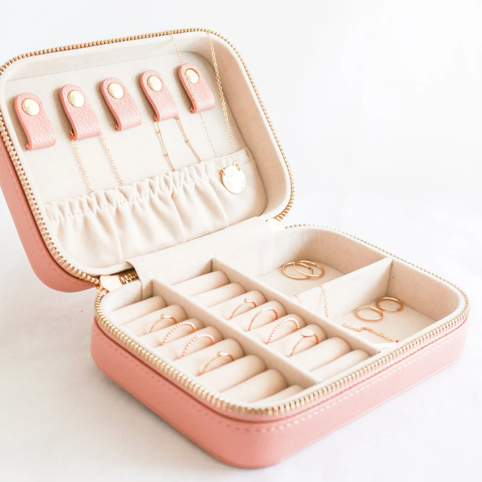 Jewellery Travel Case • Blush Pink