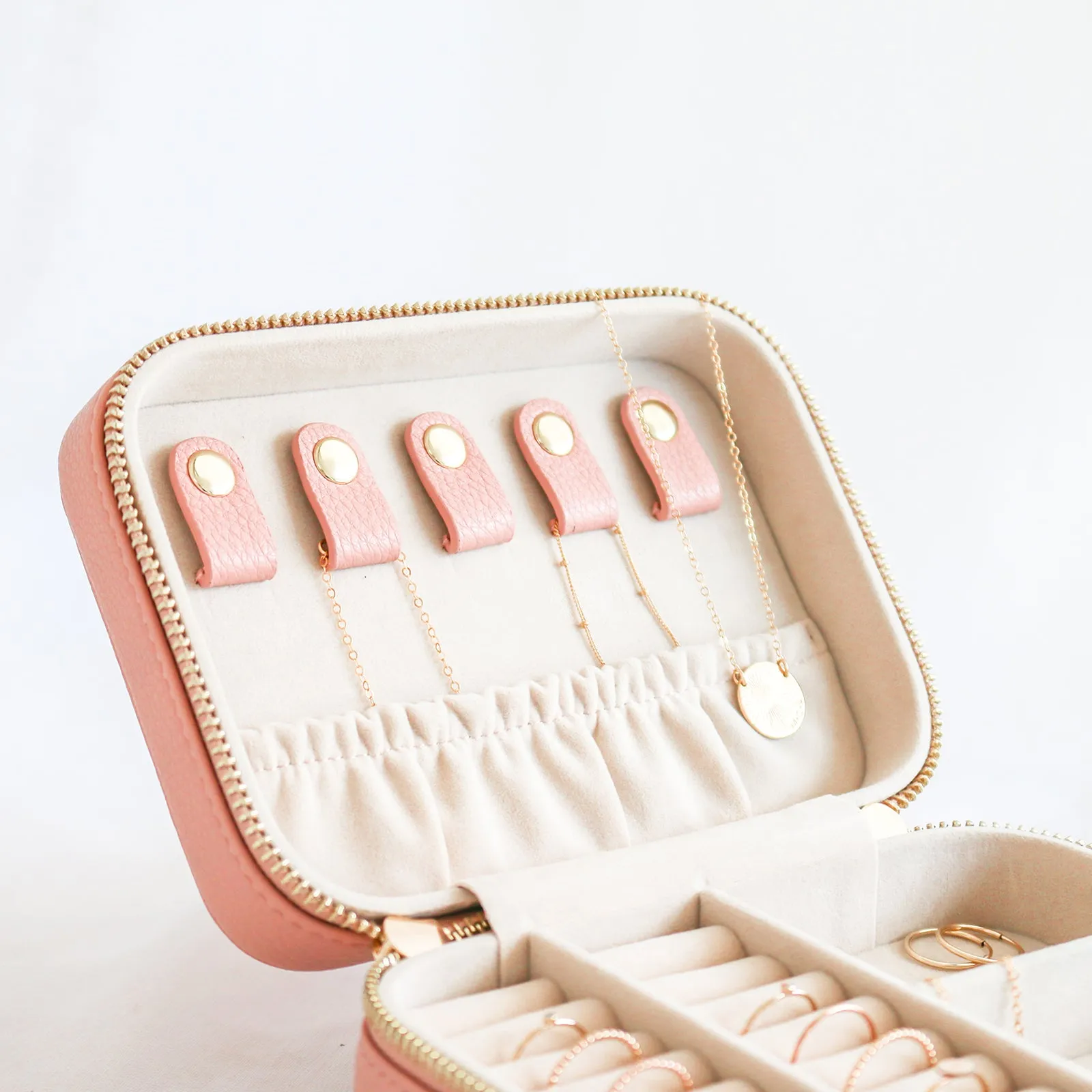 Jewellery Travel Case • Blush Pink