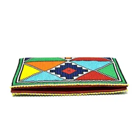 Karungi Leather Beaded Wallet 01