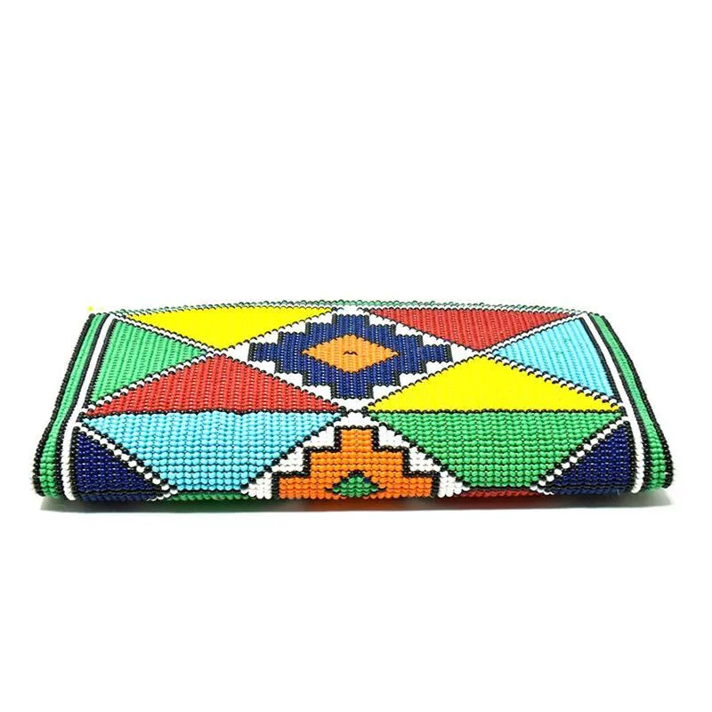 Karungi Leather Beaded Wallet 01