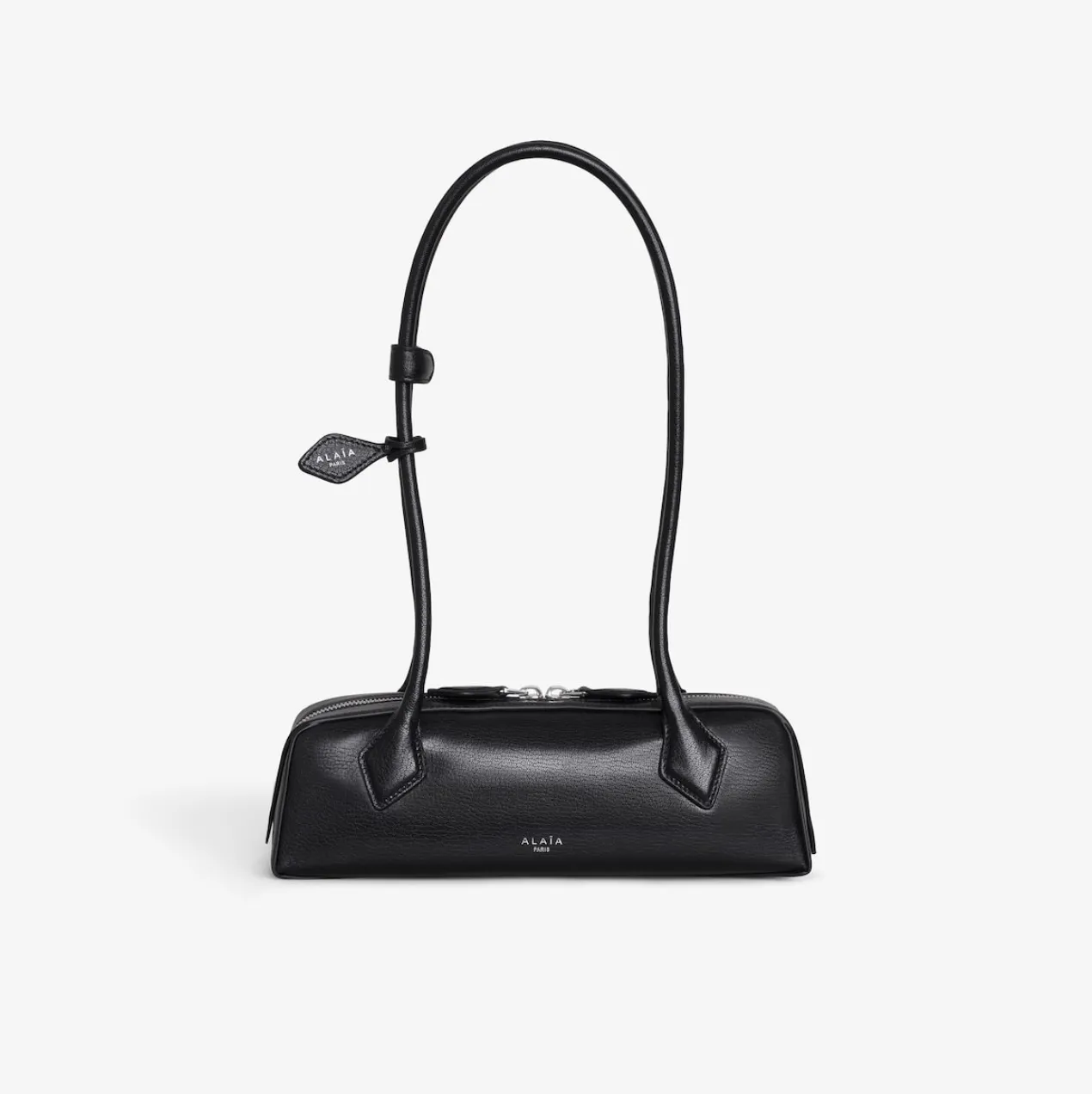 LE TECKEL MEDIUM BAG IN GOATSKIN - BLACK