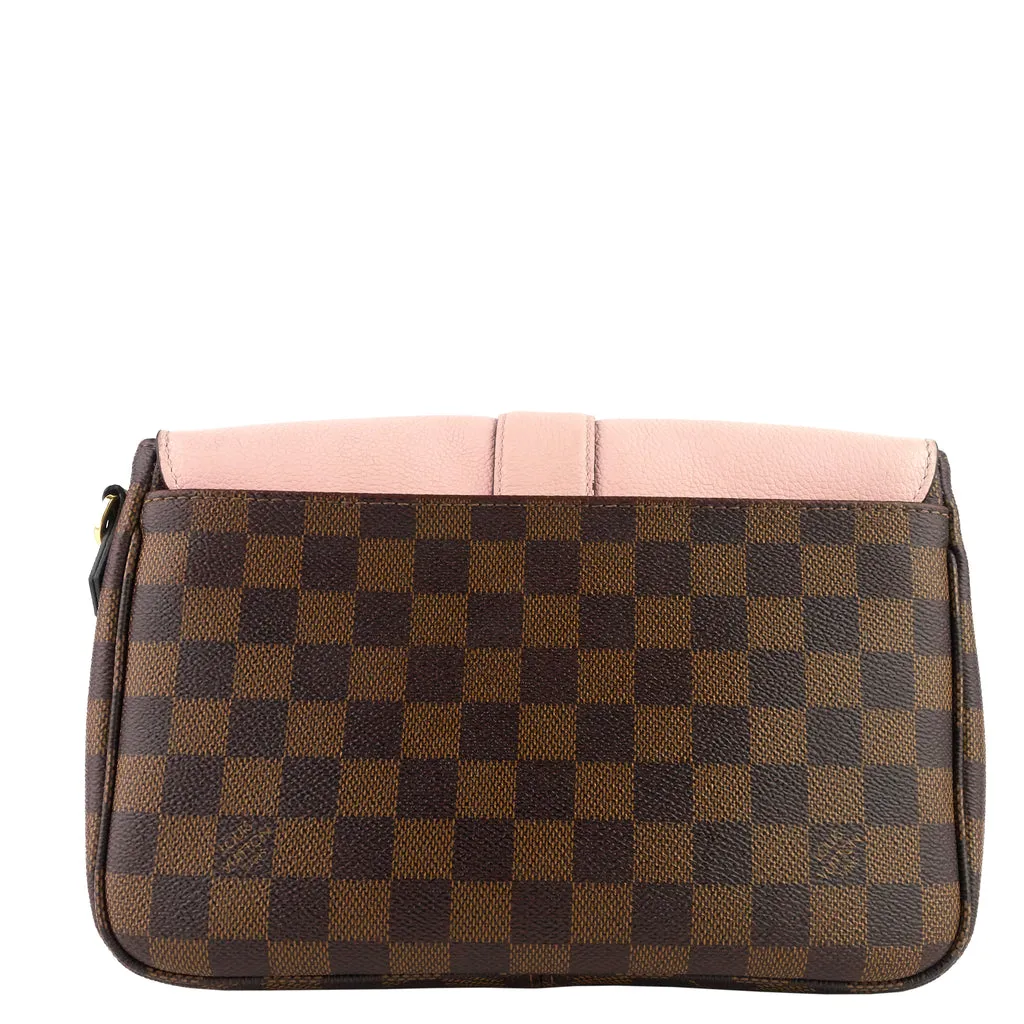 Classic Louis Vuitton Clapton PM Bag in Elegant Damier Ebene Canvas