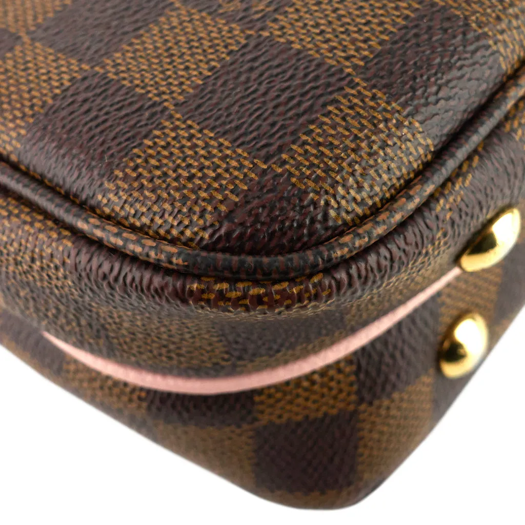 Classic Louis Vuitton Clapton PM Bag in Elegant Damier Ebene Canvas