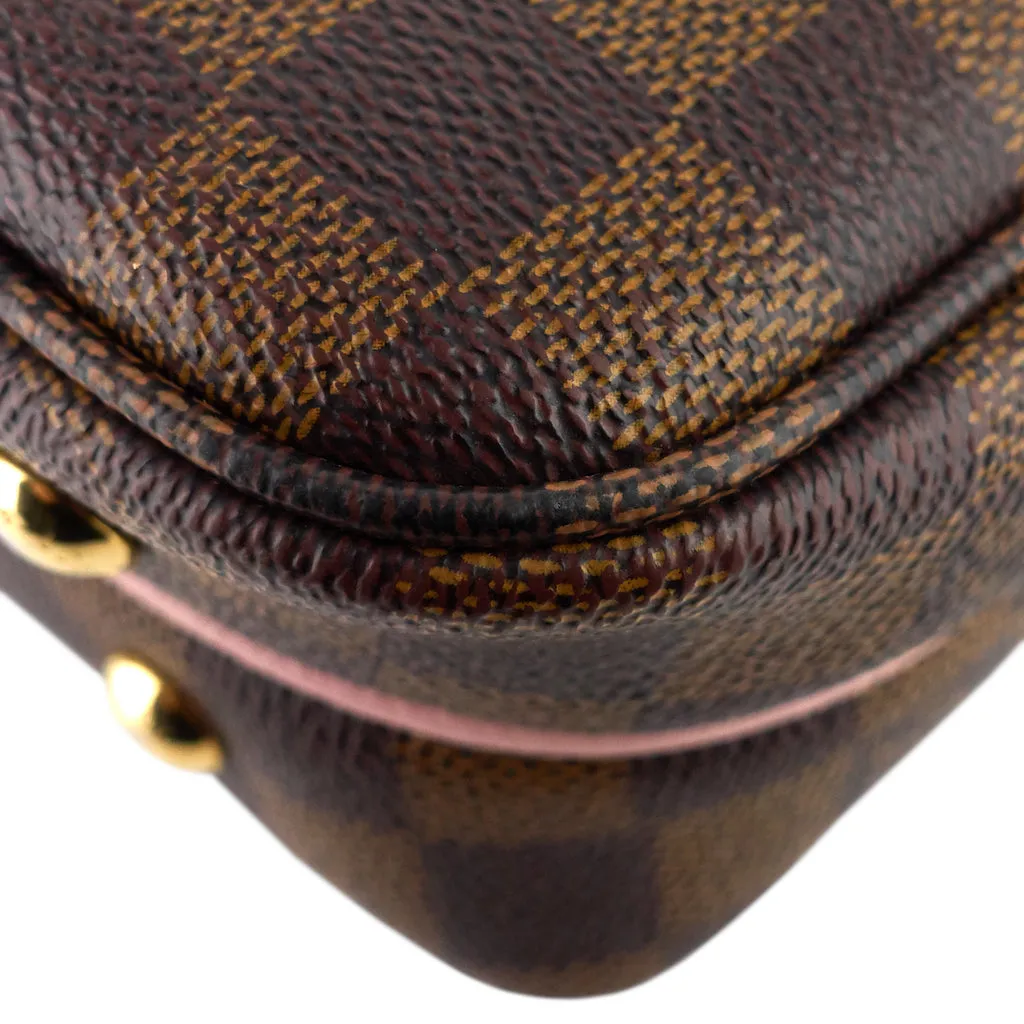 Classic Louis Vuitton Clapton PM Bag in Elegant Damier Ebene Canvas