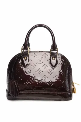 Louis Vuitton Alma BB Handbag - Glossy Monogram Vernis Leather