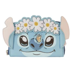 Loungefly Disney Lilo and Stitch Springtime Stitch Cosplay Zip-Around Wallet