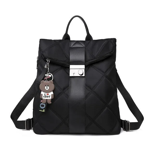 Luxury Riveted Anti-Theft PU Leather Backpack