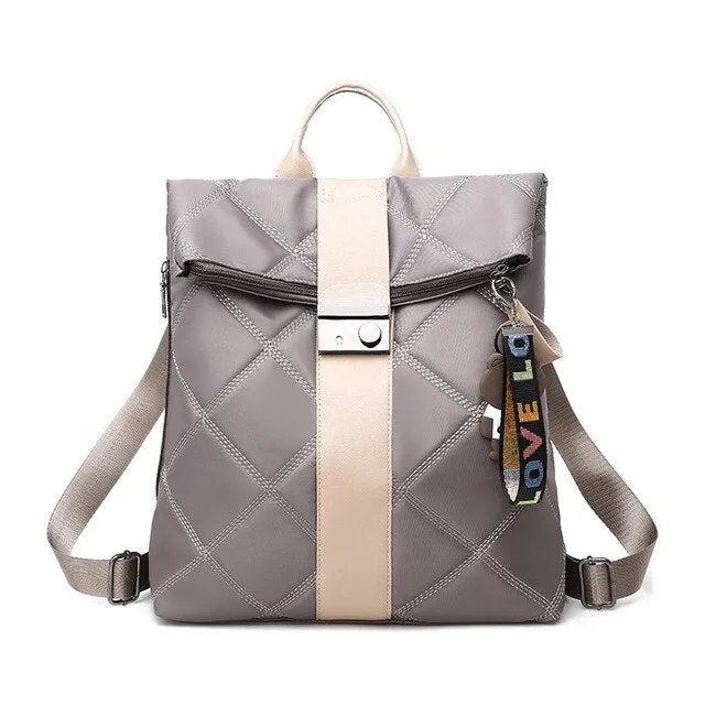 Luxury Riveted Anti-Theft PU Leather Backpack