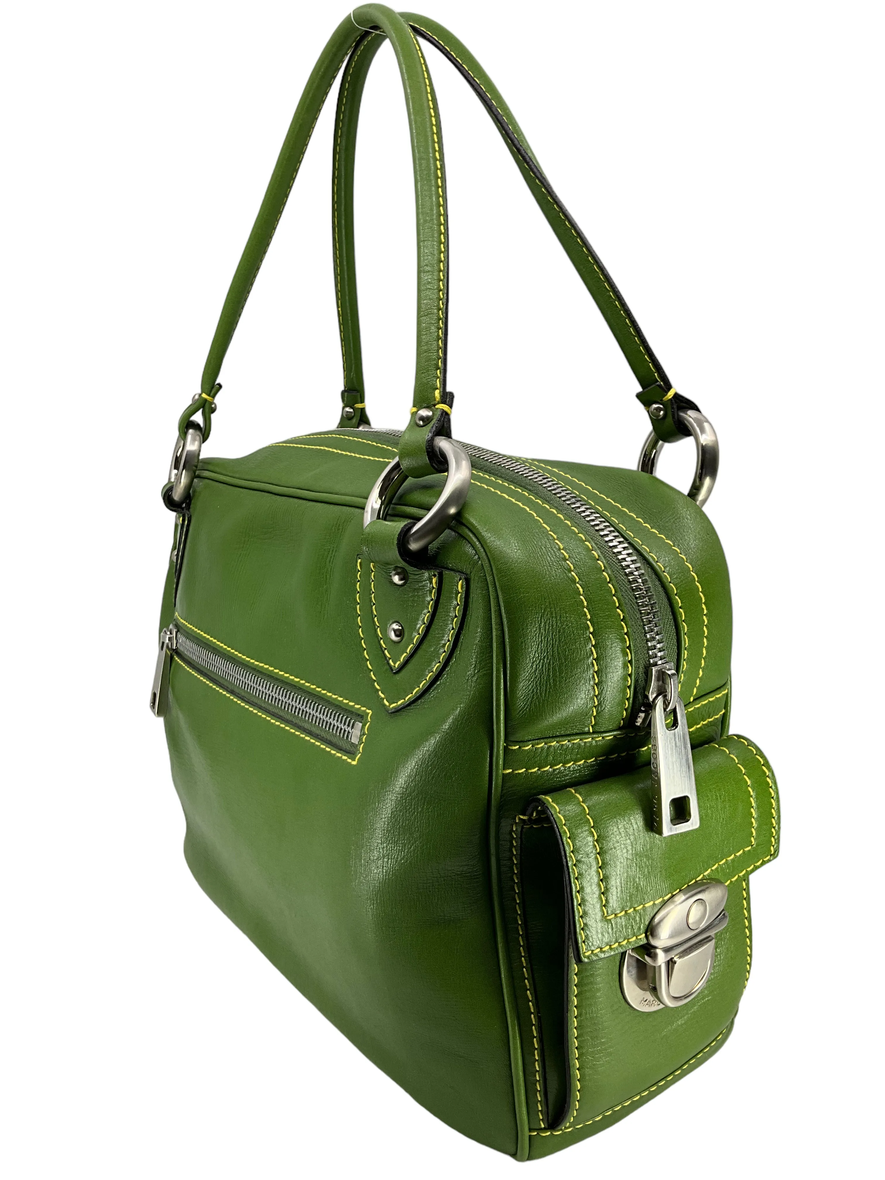 Stylish Marc Jacobs Green Shoulder Bag - Trendy Designer Handbag